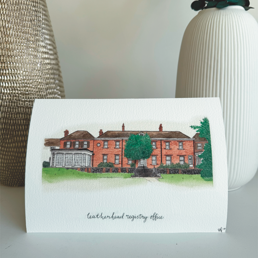 Leatherhead Registry Office Fine Art Print