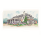Cannizaro House fine art print hand painted Wimbledon hotel illustration